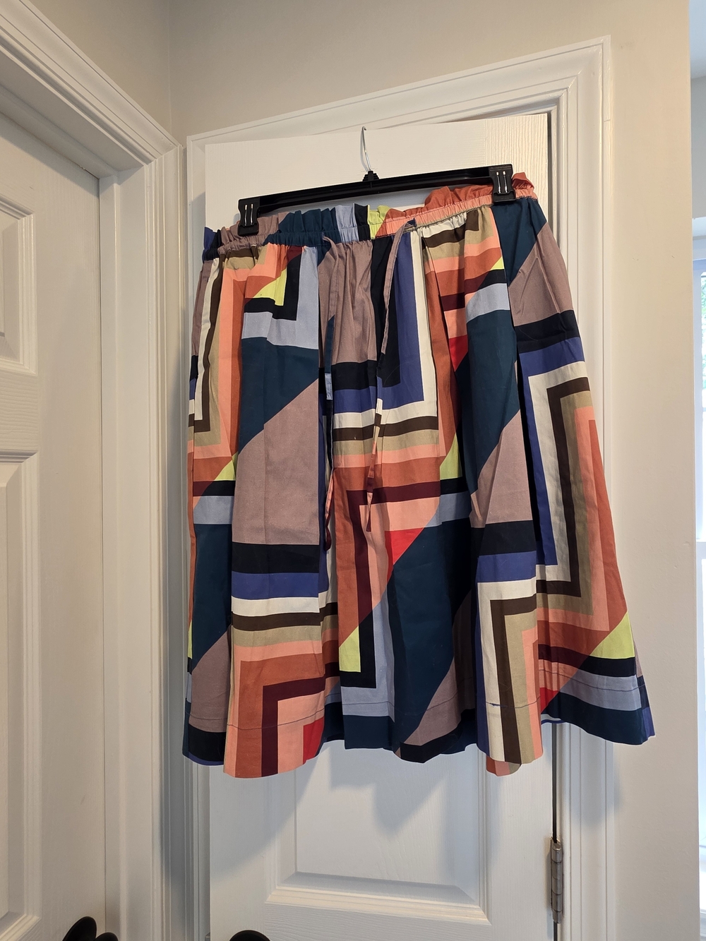 Eloquii Multi-Color Geometric Circle Skirt